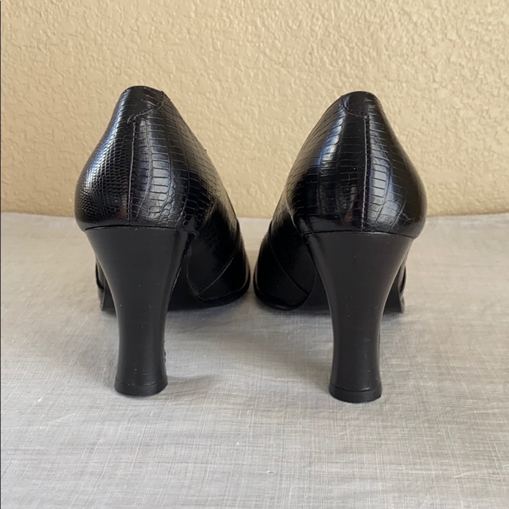 Gama Studio Heels - Black Leather - Picture 4 of 8